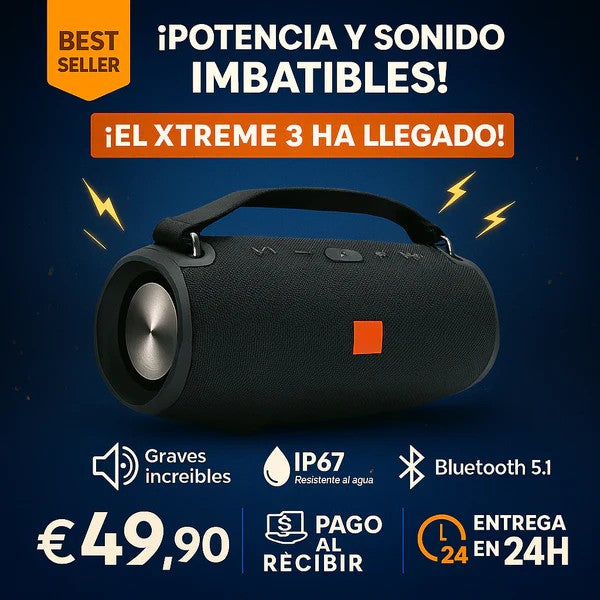 Altavoz XTREME 3™ - ¡Increíble Potencia y Sonido!