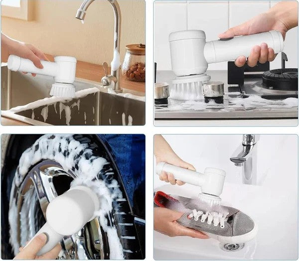 Cepillo TurboClean™ 3 em 1 – Limpieza profunda sin esfuerzo