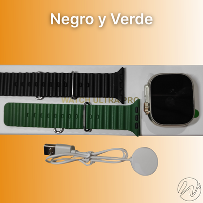 SMARTWATCH ULTRA PRO - Con 2 correas intercambiables - 10 colores diferentes