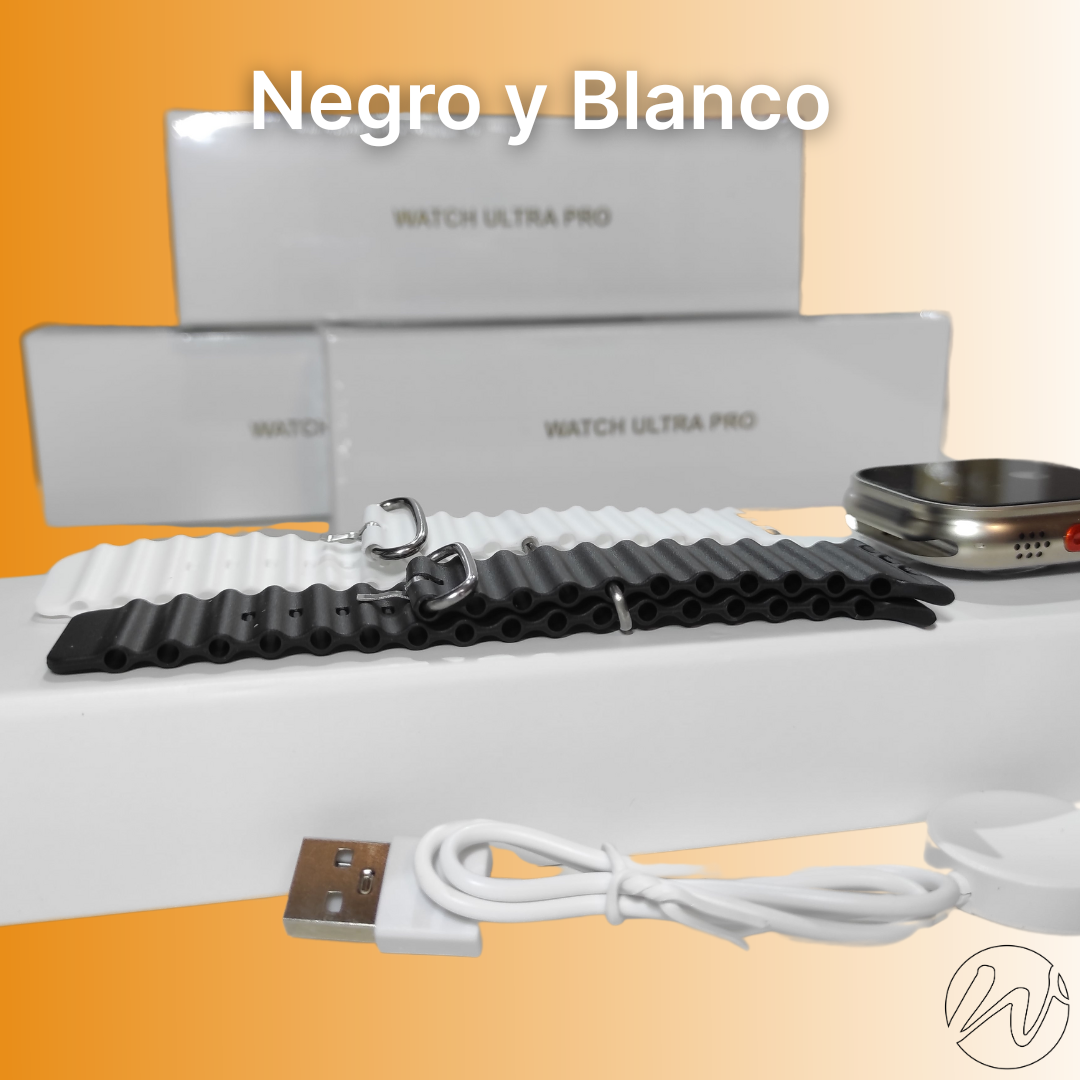 SMARTWATCH ULTRA PRO - Con 2 correas intercambiables - 10 colores diferentes