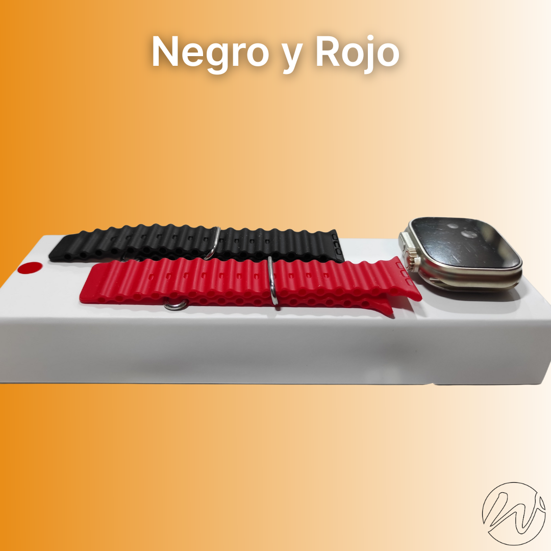 SMARTWATCH ULTRA PRO - Con 2 correas intercambiables - 10 colores diferentes