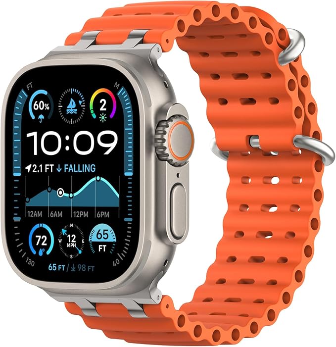 SMARTWATCH ULTRA PRO - 2 correas naranja + negro