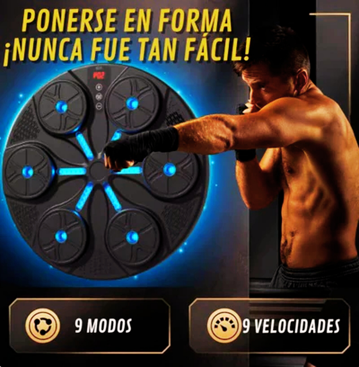BoxSmart™ – Máquina de Boxeo Inteligente + ¡Guantes GRATIS!