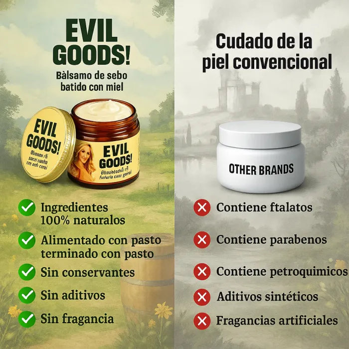 EvilGoods™ Bálsamo Rejuvenecedor – Solución Natural y Efectiva para Piel Seca, Sensible o con Eccema