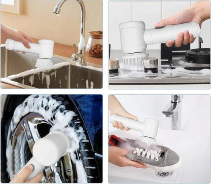 Cepillo TurboClean™ 3 em 1 – Limpieza profunda sin esfuerzo